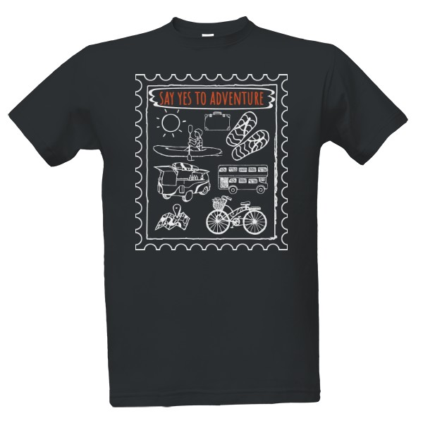 Tričko s potiskem adventure shirt