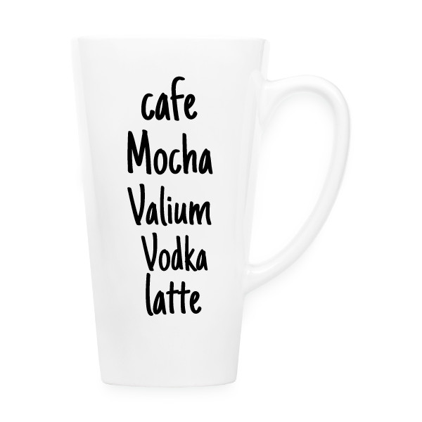 cafe mocha valium vodka latte