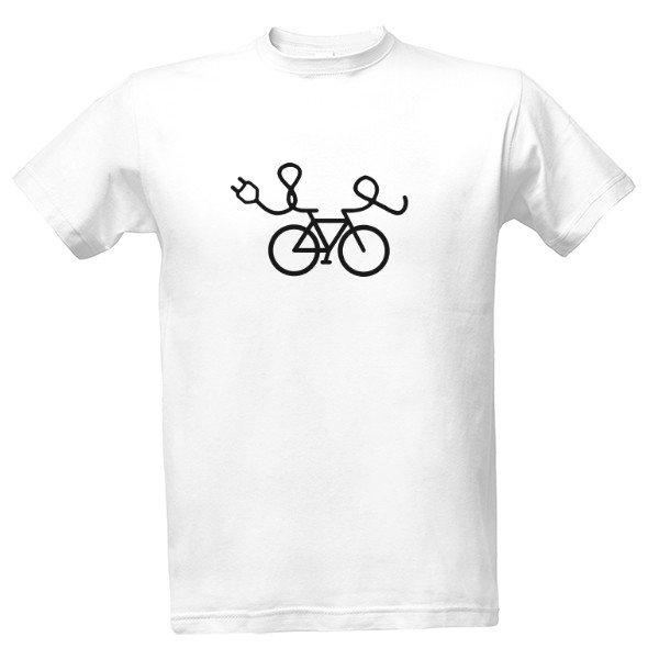 Tričko s potiskem E bike - elektrokolo