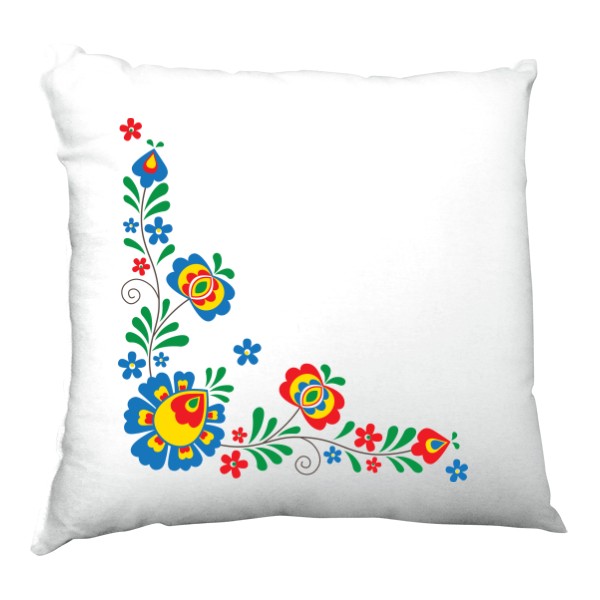 Polštář saténový s potiskem folklór - polštář