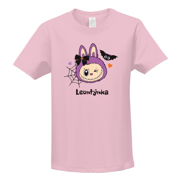 Halloween příšerka ve stylu Labubu 3 se jménem