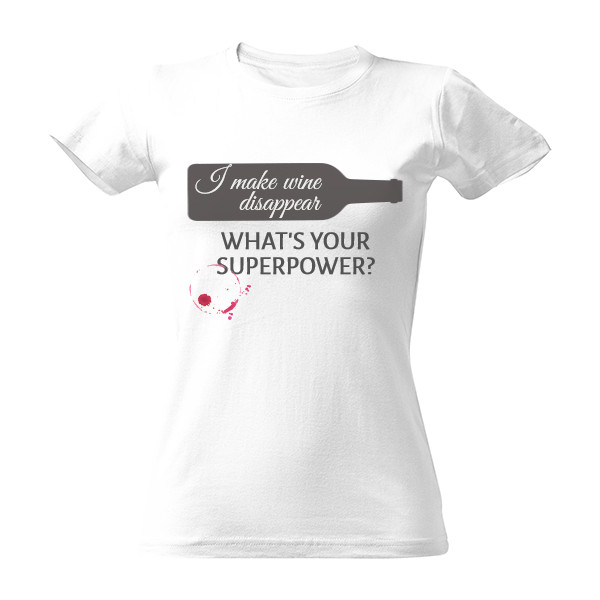 Tričko s potiskem I make wine disappear