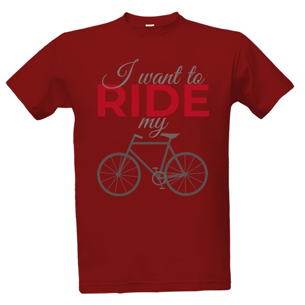 I want to ride my bike