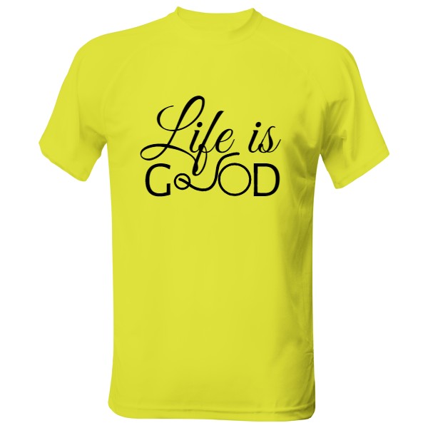Pánské funkční tričko s potiskem life is good - funkční