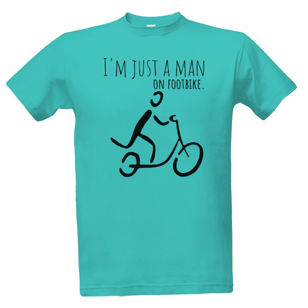Tričko s potiskem man on footbike