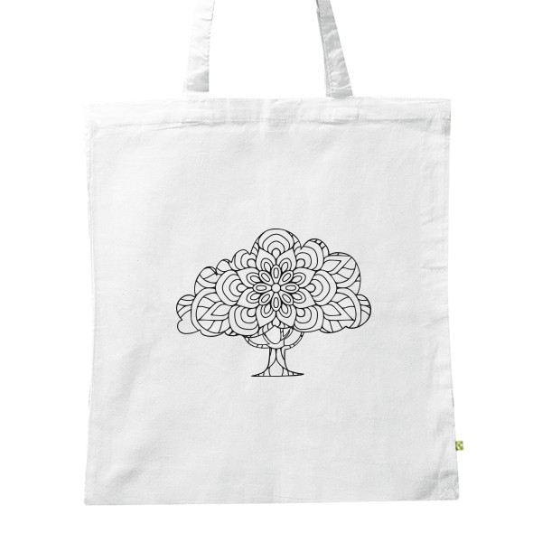 BIO plátěná taška s potiskem mandala 5