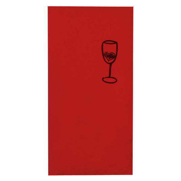 Nákrčník/bandana s potiskem víno - láska ve sklenici