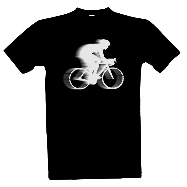 Tričko s potiskem white biker